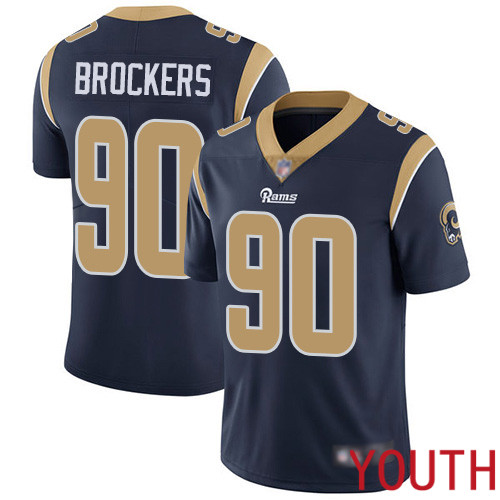 Los Angeles Rams Limited Navy Blue Youth Michael Brockers Home Jersey NFL Football 90 Vapor Untouchable